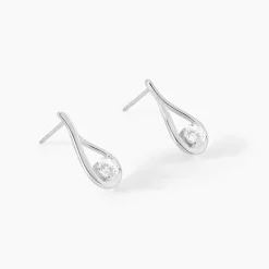 Histoire d'Or Boucles D'oreilles Pendantes Paloma Argent Blanc Oxyde De Zirconium* Boucles D'Oreilles|Boucles D'Oreilles Fantaisie