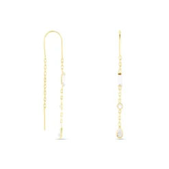 Histoire d'Or Boucles D'oreilles Pendantes Otso Or Jaune Oxyde De Zirconium* Boucles D'Oreilles|Boucles D'Oreilles Pendantes