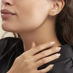 Histoire d'Or Boucles D'oreilles Pendantes Edmee Cercle Or Jaune Oxyde De Zirconium* Boucles D'Oreilles|Boucles D'Oreilles Pendantes