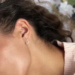 Histoire d'Or Boucles D'oreilles Pendantes Britain Or Jaune Oxyde De Zirconium* Boucles D'Oreilles|Boucles D'Oreilles Pendantes