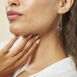 Histoire d'Or Boucles D'oreilles Pendantes Tylee Argent Blanc* Boucles D'Oreilles|Boucles D'Oreilles Fantaisie