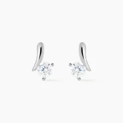 Clearance Histoire d'Or Boucles D'oreilles Pendantes April Argent Blanc Oxyde De Zirconium