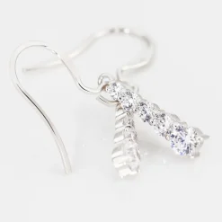 Hot Histoire d'Or Boucles D'oreilles Pendantes Argent Blanc Henriet Oxyde De Zirconium