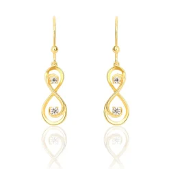 Histoire d'Or Boucles D'oreilles Pendantes Ademar Or Jaune Oxyde De Zirconium* Boucles D'Oreilles|Boucles D'Oreilles Pendantes