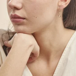 Histoire d'Or Boucles D'oreilles Pendantes Ademar Or Jaune Oxyde De Zirconium* Boucles D'Oreilles|Boucles D'Oreilles Pendantes