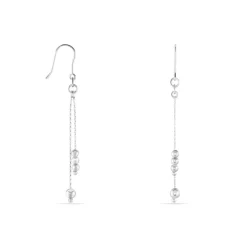 Histoire d'Or Boucles D'oreilles Pendantes Manou Argent Blanc* Boucles D'Oreilles|Boucles D'Oreilles Fantaisie