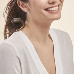 Sale Histoire d'Or Boucles D'oreilles Pendantes Gulbeyaz Or Jaune Oxyde De Zirconium