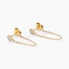 Histoire d'Or Boucles D'oreilles Pendantes Mon 1er Diamant Or Jaune Diamant* Boucles D'Oreilles|Boucles D'Oreilles Pendantes