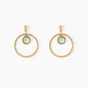 Histoire d'Or Boucles D'oreilles Pendantes Amalthea Plaqué Or Doré Aventurine Vert* Boucles D'Oreilles|Boucles D'Oreilles Fantaisie