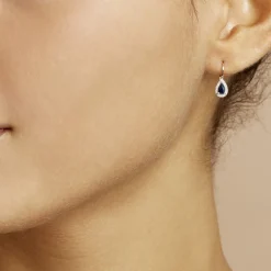 Discount Histoire d'Or Boucles D'oreilles Pendantes Doorsie Or Jaune Saphir Et Diamant