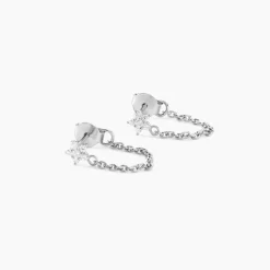 Histoire d'Or Boucles D'oreilles Pendantes Argent Blanc Tamako Oxydes De Zirconium* Boucles D'Oreilles|Boucles D'Oreilles Fantaisie