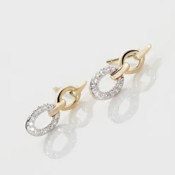 Histoire d'Or Boucles D'oreilles Pendantes Margane Or Jaune Diamant* Boucles D'Oreilles|Boucles D'Oreilles Pendantes