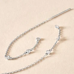 Histoire d'Or Boucles D'oreilles Pendantes Themis Argent Blanc Oxyde De Zirconium* Boucles D'Oreilles|Boucles D'Oreilles Fantaisie