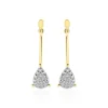 Online Histoire d'Or Boucles D'oreilles Pendantes Pear C Or Jaune Diamant