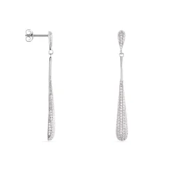 Histoire d'Or Boucles D'oreilles Pendantes Chandell Argent Blanc Oxyde De Zirconium* Boucles D'Oreilles|Boucles D'Oreilles Pendantes