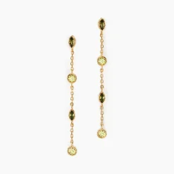 Histoire d'Or Boucles D'oreilles Pendantes Angelica Plaque Or Jaune Oxyde Zirconium* Boucles D'Oreilles|Boucles D'Oreilles Fantaisie