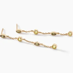 Histoire d'Or Boucles D'oreilles Pendantes Angelica Plaque Or Jaune Oxyde Zirconium* Boucles D'Oreilles|Boucles D'Oreilles Fantaisie