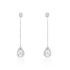 Histoire d'Or Boucles D'oreilles Pendantes Searlas Or Blanc Oxyde De Zirconium* Boucles D'Oreilles|Boucles D'Oreilles Pendantes