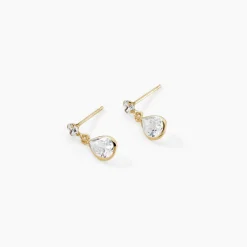 Histoire d'Or Boucles D'oreilles Pendantes Lika Or Jaune Oxyde De Zirconium* Boucles D'Oreilles|Boucles D'Oreilles Pendantes