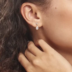 Histoire d'Or Boucles D'oreilles Pendantes Lika Or Jaune Oxyde De Zirconium* Boucles D'Oreilles|Boucles D'Oreilles Pendantes