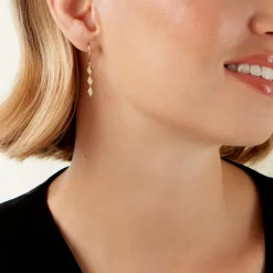 Clearance Histoire d'Or Boucles D'Oreilles Pendantes Epaphras Or Jaune