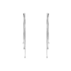 Hot Histoire d'Or Boucles D'oreilles Pendantes Giorgia Argent Blanc