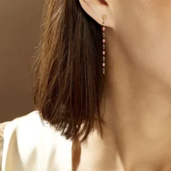 Discount Histoire d'Or Boucles D'oreilles Pendantes Or Jaune Asteria