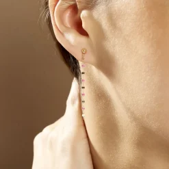 Discount Histoire d'Or Boucles D'oreilles Pendantes Or Jaune Asteria