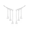 New Histoire d'Or Boucles D'oreilles Pendantes Rilla Argent Blanc Oxyde De Zirconium
