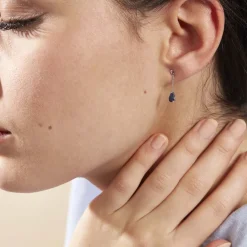 Histoire d'Or Boucles D'oreilles Pendantes Goutte Or Blanc Saphir* Boucles D'Oreilles|Boucles D'Oreilles Pendantes