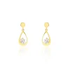 Histoire d'Or Boucles D'oreilles Pendantes Phaenna Or Jaune Oxyde De Zirconium* Boucles D'Oreilles|Boucles D'Oreilles Pendantes