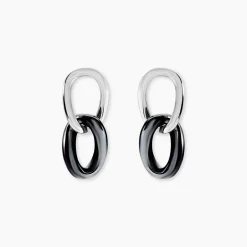 Histoire d'Or Boucles D'oreilles Pendantes Korey Argent Blanc Céramique* Boucles D'Oreilles|Boucles D'Oreilles Fantaisie