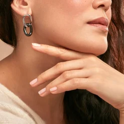 Histoire d'Or Boucles D'oreilles Pendantes Korey Argent Blanc Céramique* Boucles D'Oreilles|Boucles D'Oreilles Fantaisie