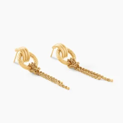 Histoire d'Or Boucles D'Oreilles Pendantes Cordelia Or Jaune