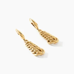 Discount Histoire d'Or Boucles D'oreilles Pendantes Jimmy Or Jaune