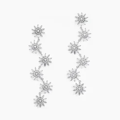 Histoire d'Or Boucles D'oreilles Pendantes Daisy Argent Blanc Oxyde De Zirconium* Boucles D'Oreilles|Boucles D'Oreilles Pendantes