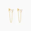 Online Histoire d'Or Boucles D'oreilles Pendantes Or Jaune Acierna Oxyde De Zirconium