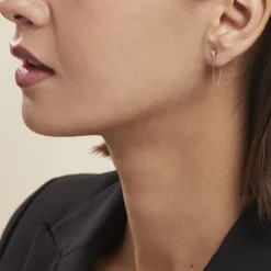 Online Histoire d'Or Boucles D'oreilles Pendantes Or Jaune Acierna Oxyde De Zirconium