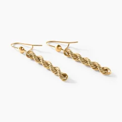 Best Histoire d'Or Boucles D'oreilles Pendantes Debbi Or Jaune