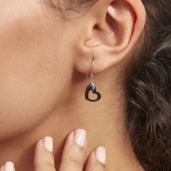 Histoire d'Or Boucles D'oreilles Pendantes Alena Argent Blanc Céramique Et Oxyde* Boucles D'Oreilles|Boucles D'Oreilles Fantaisie