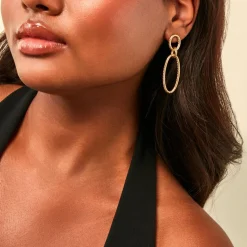 Sale Histoire d'Or Boucles D'Oreilles Pendantes Franklyn Or Jaune