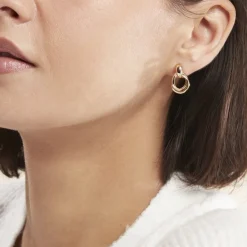 Histoire d'Or Boucles D'oreilles Pendantes Plaqué Or Jaune Alfonsina* Boucles D'Oreilles|Boucles D'Oreilles Pendantes