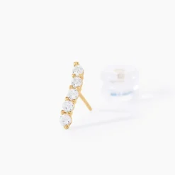 Histoire d'Or Boucles D'oreilles Pendantes Dahina Or Jaune Oxyde De Zirconium* Boucles D'Oreilles|Boucles D'Oreilles Pendantes