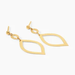Outlet Histoire d'Or Boucles D'Oreilles Pendantes Genghis Or Jaune