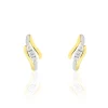 Online Histoire d'Or Boucles D'oreilles Pendantes Mayline Or Bicolore Diamant
