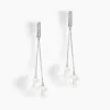 Histoire d'Or Boucles D'oreilles Pendantes Giacomo Or Blanc Perle De Culture* Boucles D'Oreilles|Boucles D'Oreilles Pendantes