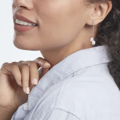 Histoire d'Or Boucles D'oreilles Pendantes Giacomo Or Blanc Perle De Culture* Boucles D'Oreilles|Boucles D'Oreilles Pendantes