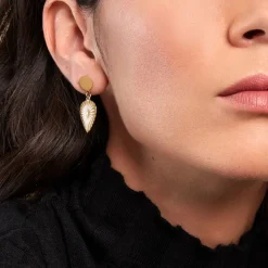 Histoire d'Or Boucles D'oreilles Pendantes Hyacinth Acier Jaune* Boucles D'Oreilles|Boucles D'Oreilles Fantaisie