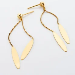 Histoire d'Or Boucles D'oreilles Pendantes Leeann Or Jaune* Boucles D'Oreilles|Boucles D'Oreilles Pendantes
