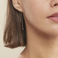 New Histoire d'Or Boucles D'oreilles Pendantes Chloee Or Jaune